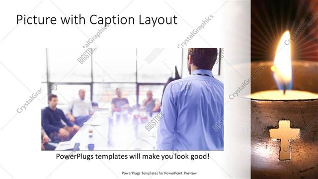 Picture with Caption presentation slide layout