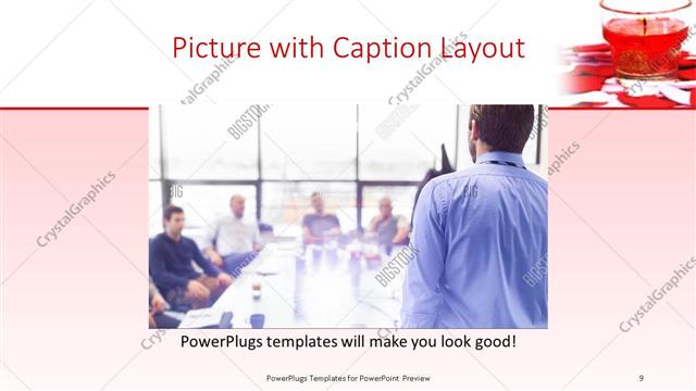 Picture with Caption presentation slide layout
