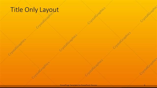 Title Only presentation slide layout