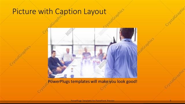 Picture with Caption presentation slide layout
