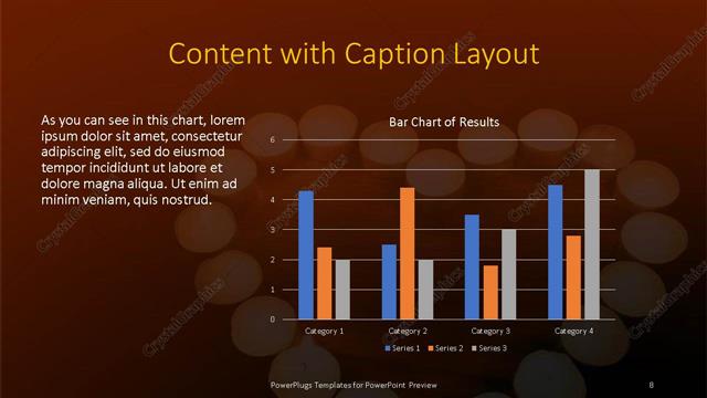 Content with Caption presentation slide layout