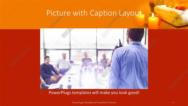Picture with Caption presentation slide layout