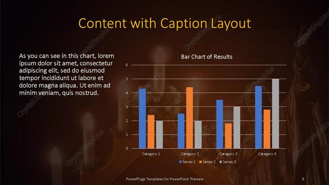 Content with Caption presentation slide layout