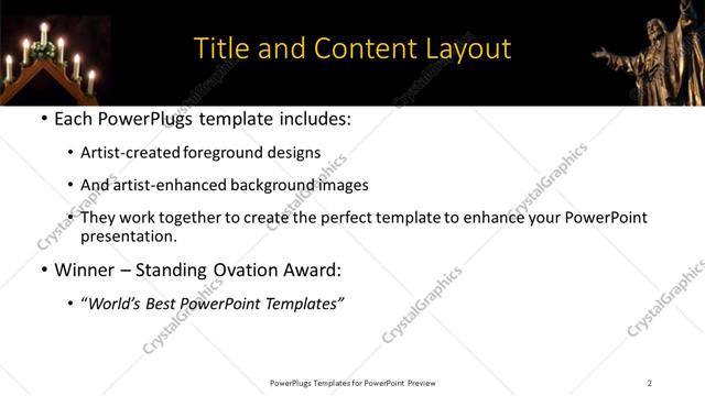 Title and Content presentation slide layout