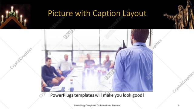 Picture with Caption presentation slide layout