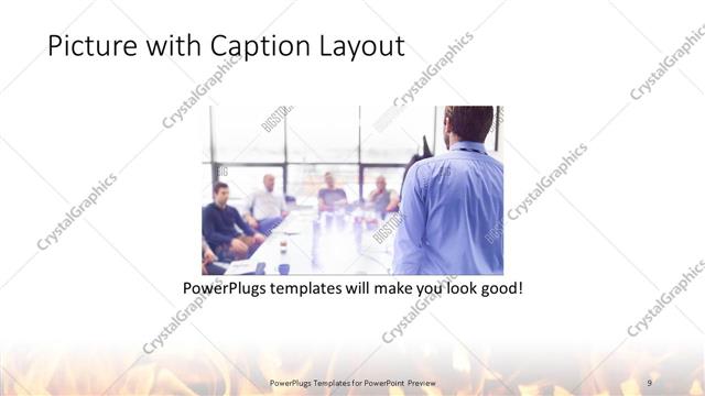 Picture with Caption presentation slide layout