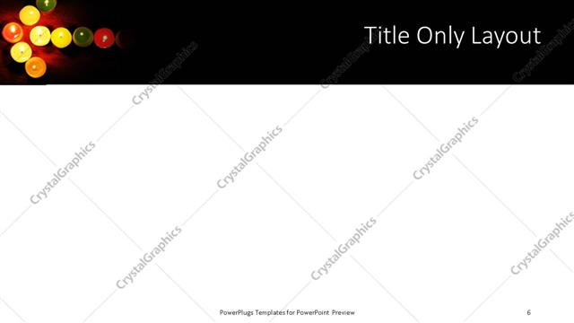 Title Only presentation slide layout