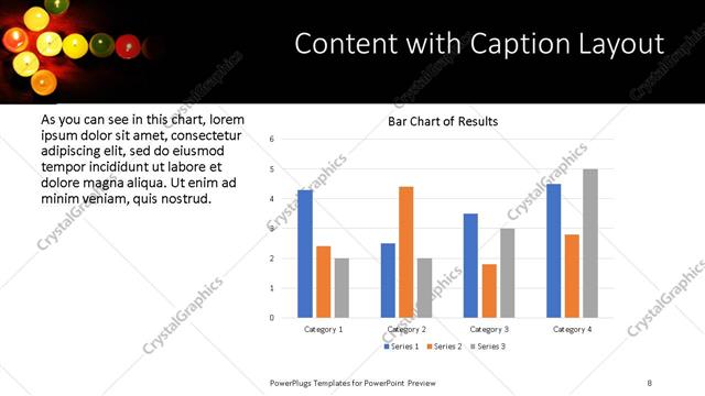 Content with Caption presentation slide layout