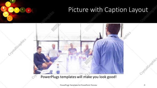 Picture with Caption presentation slide layout