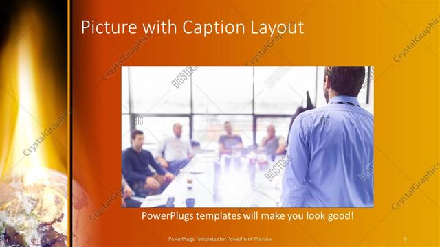 Picture with Caption presentation slide layout