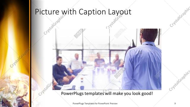 Picture with Caption presentation slide layout