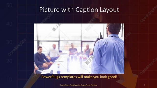 Picture with Caption presentation slide layout