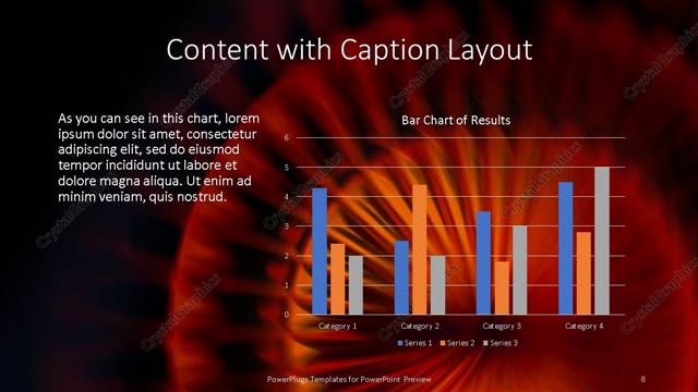 Content with Caption presentation slide layout