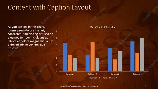 Content with Caption presentation slide layout