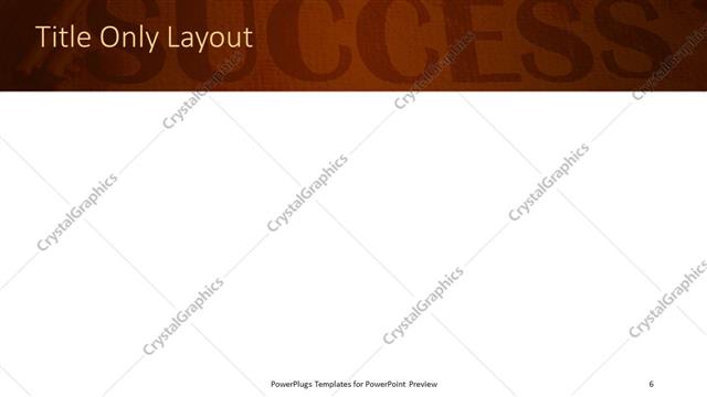 Title Only presentation slide layout