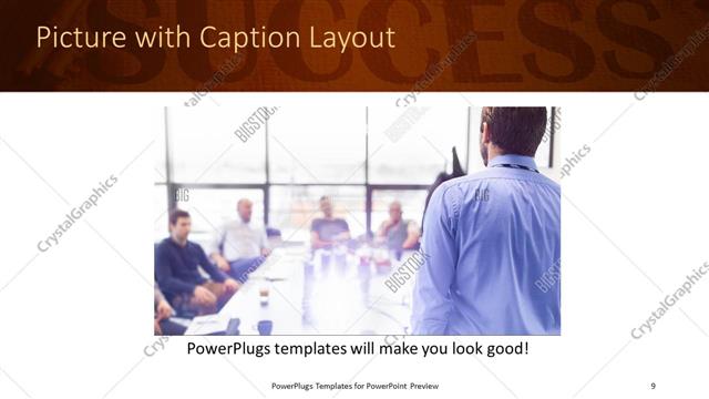 Picture with Caption presentation slide layout