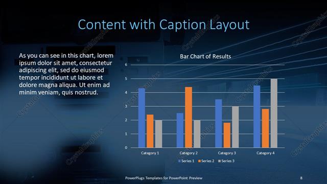 Content with Caption presentation slide layout