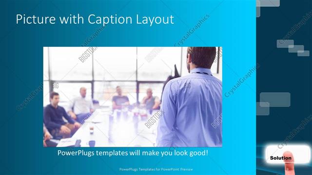 Picture with Caption presentation slide layout