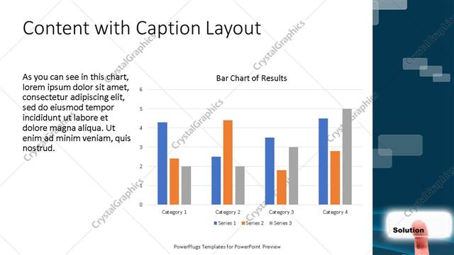 Content with Caption presentation slide layout
