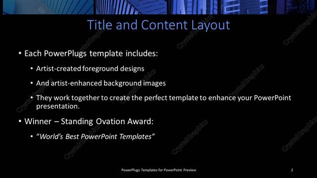 Title and Content presentation slide layout