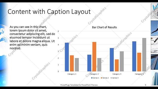 Content with Caption presentation slide layout
