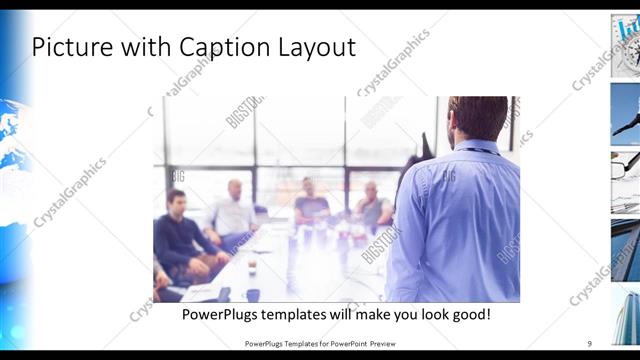 Picture with Caption presentation slide layout