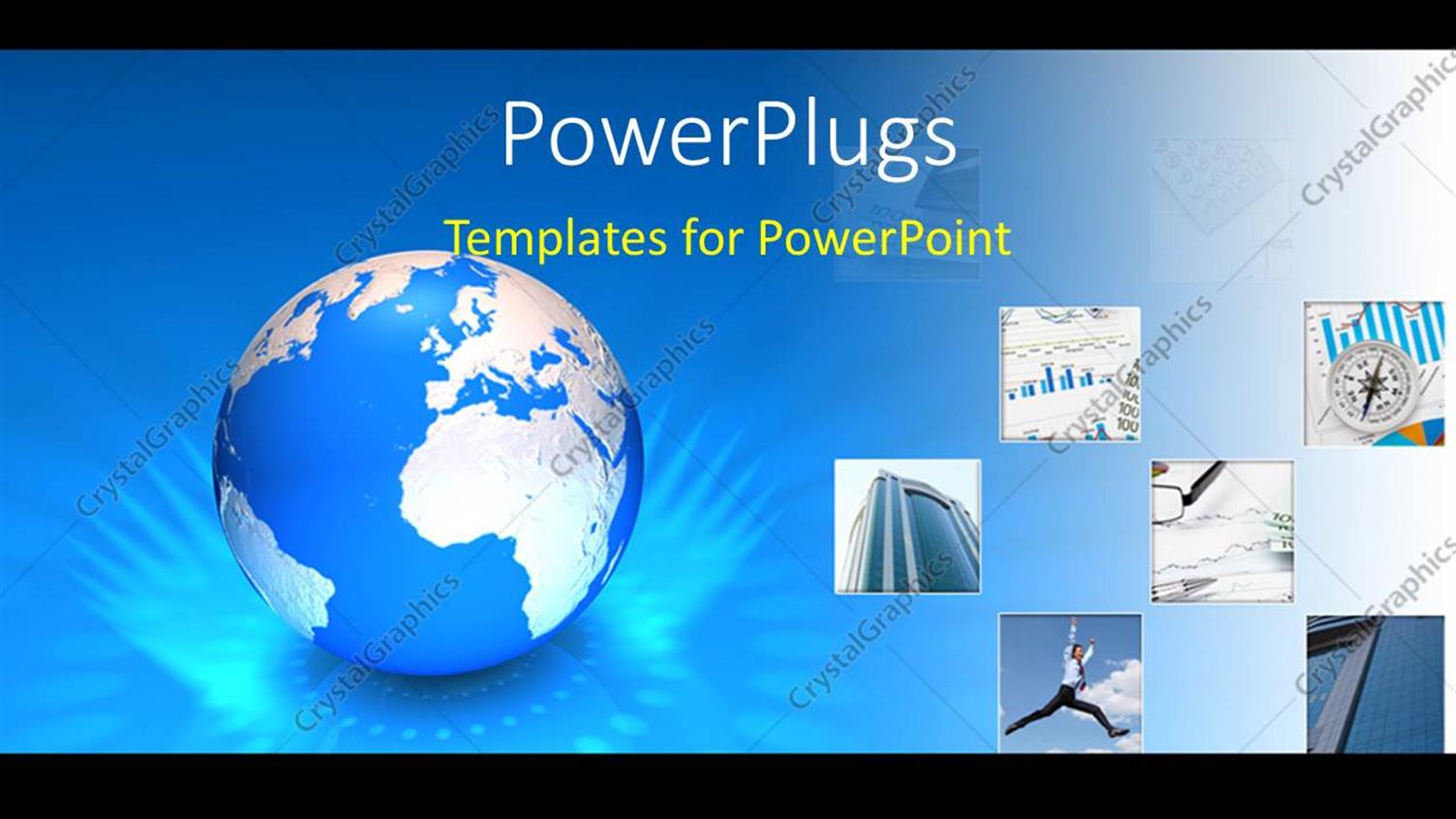 Featuring an Earth Globe with Lots of Tiles on it