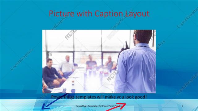 Picture with Caption presentation slide layout