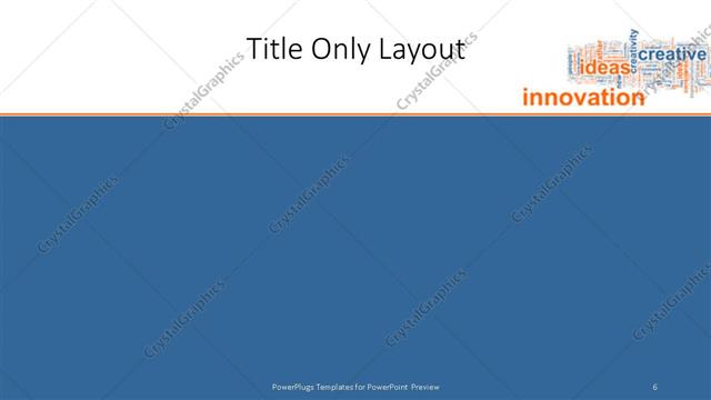Title Only presentation slide layout