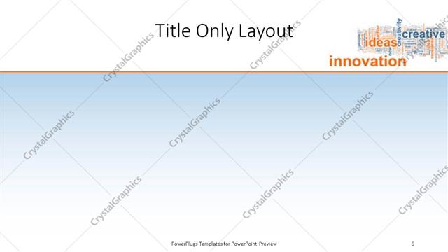 Title Only presentation slide layout