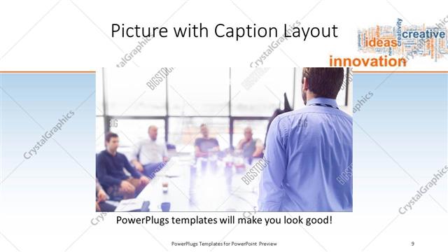 Picture with Caption presentation slide layout