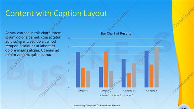 Content with Caption presentation slide layout