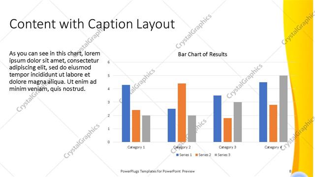 Content with Caption presentation slide layout