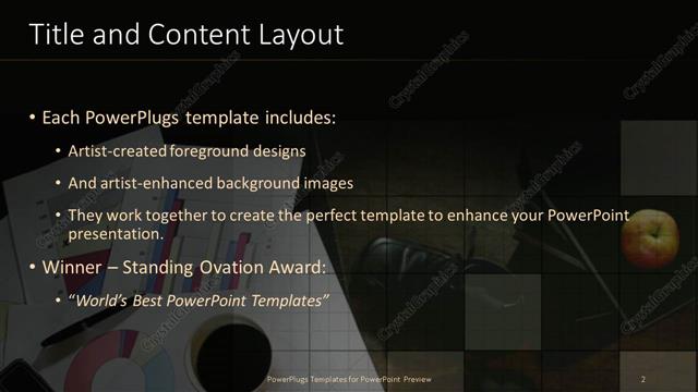 Title and Content presentation slide layout