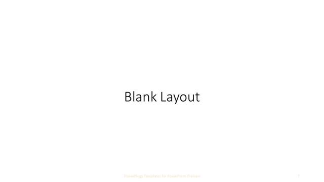Blank presentation slide layout