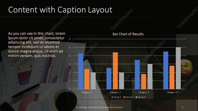 Content with Caption presentation slide layout