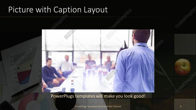 Picture with Caption presentation slide layout