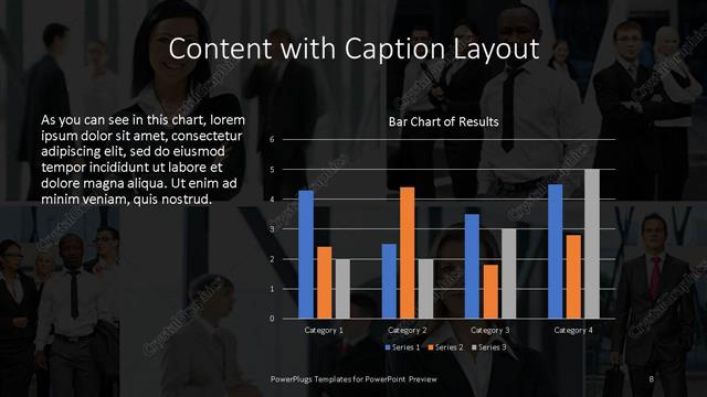 Content with Caption presentation slide layout