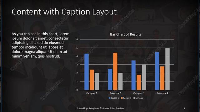 Content with Caption presentation slide layout