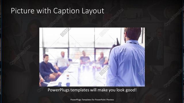 Picture with Caption presentation slide layout