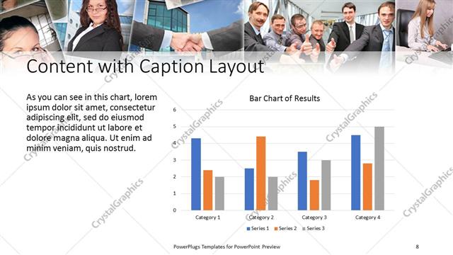 Content with Caption presentation slide layout