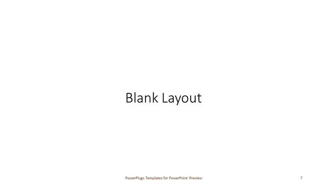 Blank presentation slide layout