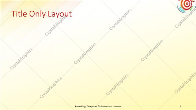 Title Only presentation slide layout