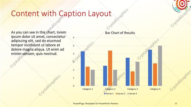 Content with Caption presentation slide layout