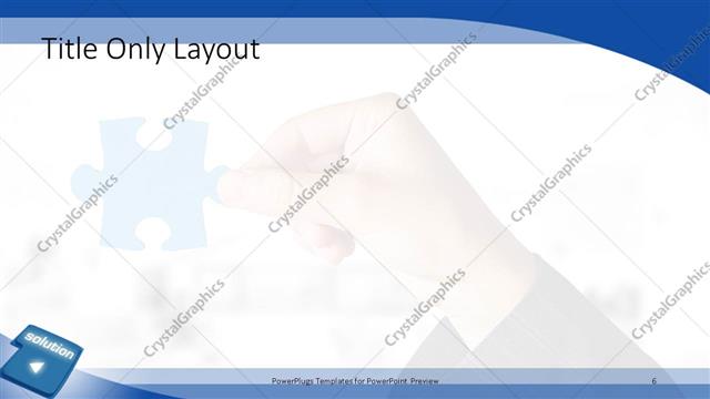 Title Only presentation slide layout