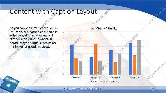 Content with Caption presentation slide layout