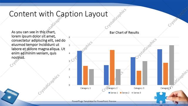 Content with Caption presentation slide layout