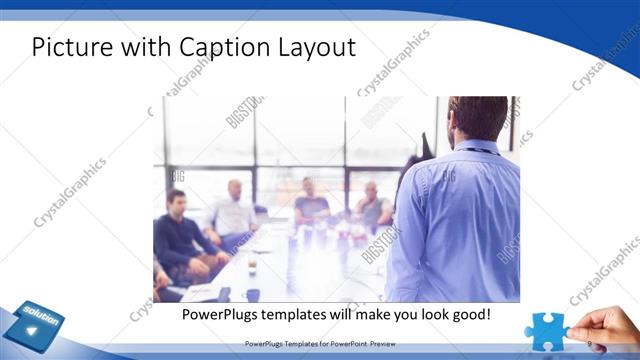 Picture with Caption presentation slide layout