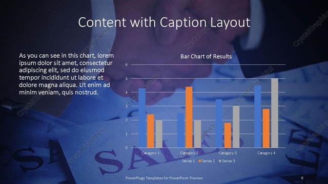 Content with Caption presentation slide layout