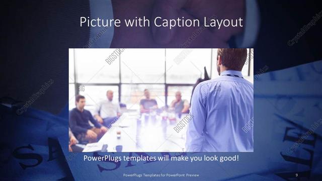 Picture with Caption presentation slide layout